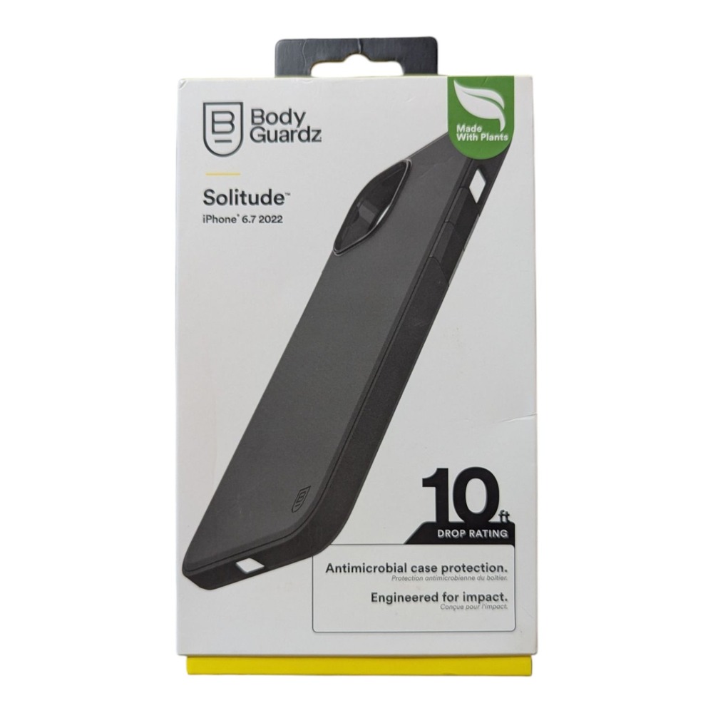 O5. Body Guardz Solitude Series Hard Case for Apple iPhone 14 Plus - Black